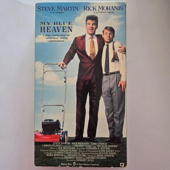 My Blue Heaven VHS Comedy Starring Steve Martin & Rick Moranis Warner Bros 1990 - Picture 4 of 12